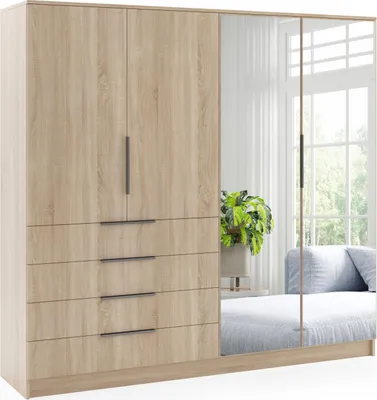 Obrázek produktu pro FurMeb24  atn­ sk­ˆ BOGOTA 200 cm  atn­ sk­ˆ se zrcadlem - dub Sonoma
