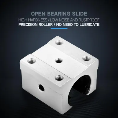 Obrázek produktu pro 4ks SBR16UU 16mm hliníkový otevřený lineární pohybový ložiskový blok Slide pro CNC