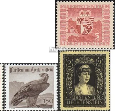 Produktbild von Briefmarken Liechtenstein 1947 Mi 252-256 (kompl.Ausg.) Jahrgang 1947 komplett postfrisch Freimarke