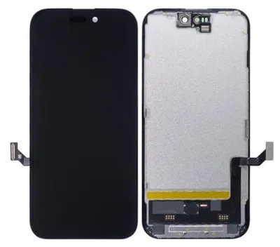 Produktbild von LCD Display (Soft OLED) + Touchscreen kompatibel mit Apple iPhone 15 (IC Removable), schwarz