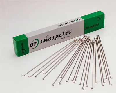 Produktbild von DT Swiss Speiche Champion 1,8 VE100 silber 290 mm - robuste Rennrad- und MTB-...