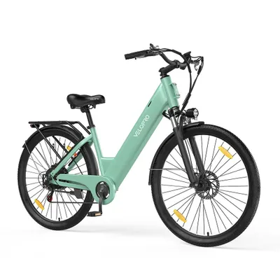Produktbild von 27.5Zoll E Bike, City E-Bike & E-Hollandrad mit 36V 13Ah Akku bis zu 80-100km, SHIMANO 7-Gang, 250W Motor&25km/h, Hydraulische Bremsen,Grün