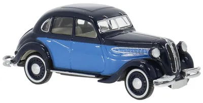 Image de Modèle réduit de voiture BMW 326, bleu foncé/bleu clair, 1936.