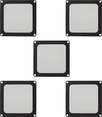 Zdjęcie produktu dla 5szt PC Chłodzenie obudowy Filtr przeciwpyłowy Profesjonalna, pyłoszczelna, miękka, nylonowa rama z magnesem Osłona przeciwpyłowa do obudowy PC