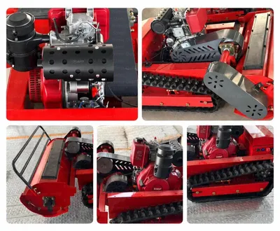 Produktbild von Ferngesteuerter Schlegelmäher - Raupenmäher YY-800 - 15 PS Dieselmotor - 120 cm Schnittbreite - Kraftstoff-Elektro-Hybrid - Einstellbare Schnitthöhe 2–20 cm