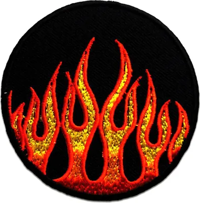 Obrázek produktu pro Fire Biker - nášivka, nažehlovací, nažehlovací obrázek, nášivka, nažehlovací, velikost: Ø 6,5 cm