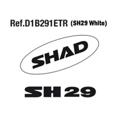 Produktbild von Aufklebersatz für SHAD SH29 Motorrad-Topcase
