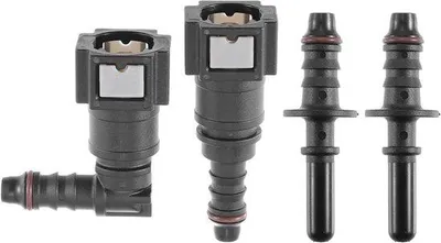 Image de Lot de 2 raccords pour tuyaux de carburant 5/16" SAE vers 5/16" 8 mm - Accessoires automobiles