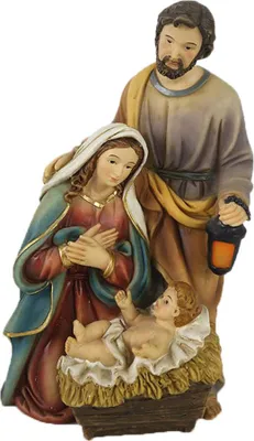 Produktbild von Krippenfigur Krippenblock 19 cm Polyresin Deko Weihnachtsfigur