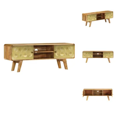 Produktbild von vidaXL TV-Schrank Mangoholz Massiv 120 x 30 x 45 cm - TV-Möbel