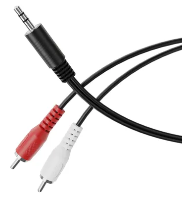 Immagine prodotto di Cavo audio HDSupply, con connettore jack da 3,5 mm a 2x RCA stereo, lunghezza 2,5 metri