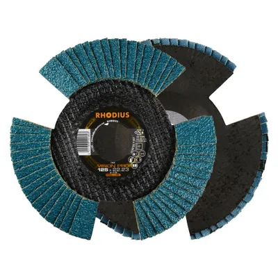 Produktbild von Rhodius 211306 VISION PRO PACK Flap disc Diameter 115 mm Bore diameter 22.23 mm 5 pc(s)