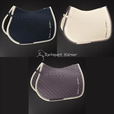 Produktbild von Eskadron Schabracke Platinum " GLOSSY ORNAMENTS " Form - Dressur Farbe - champagner