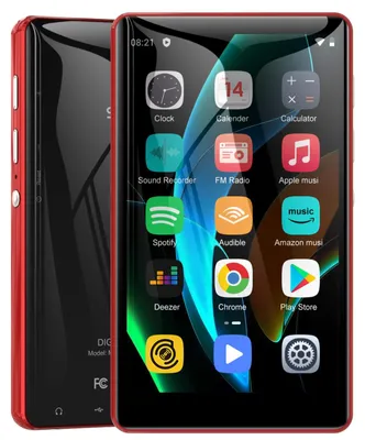Zdjęcie produktu dla Odtwarzacz MP3 z Bluetooth i Wi-Fi, 4-calowy ekran dotykowy, cyfrowy odtwarzacz muzyki