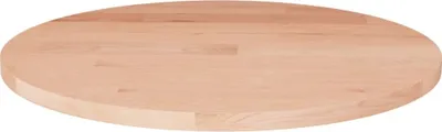 Produktbild von Runde Tischplatte Ø30x1,5 cm Unbehandeltes Massivholz Eiche