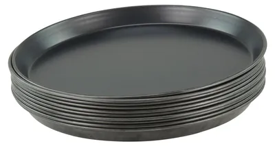 Produktbild von 10 Stück Pizzablech rund aus Blaublech Ø32 cm schwere Profiqualität