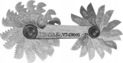 Produktbild von Yato YT-29980, Radius gauge, 1,1.25,1.5,1.75,2,2.5,3,3.5,4,4.5,5,5.5,6 mm, Stahl, 1 Stück(e)