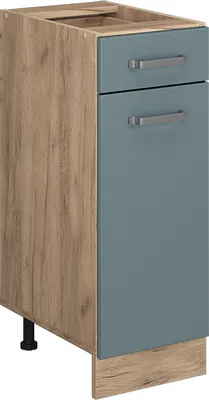 Produktbild von Küchenunterschrank Vicco R-Line Blau-Grau 30 cm ohne Arbeitsplatte, Model 41123
