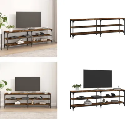 Produktbild von vidaXL TV Schrank Räuchereiche 160x30x50 cm Holzwerkstoff - TV-Schrank - TV-Schränke - TV-Ständer - TV-Möbel