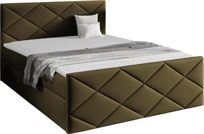 Produktbild von MIRJAN24 Boxspringbett Herkules, Ehebett mit zwei Bettkästen, Doppelbett, Stilvoll Schlafzimmer (Zetta 297, Größe: 180x200 cm)