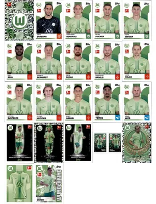 Produktbild von Topps Bundesliga Sammelsticker - 2024/2025 - Mannschaftspaket - VfL Wolfsburg