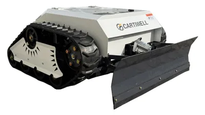 Produktbild von Ferngesteuerter Elektro Rasenmäher CW-500E mit Kettenantrieb und Schneepflug