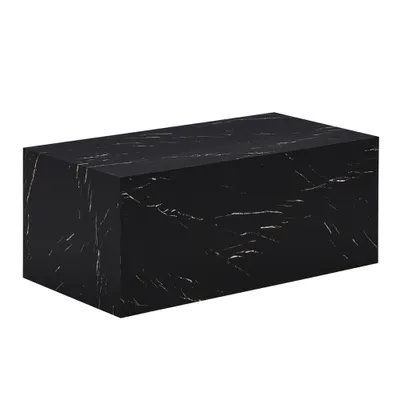 Produktbild von Home Deluxe - Couchtisch Amiri  L - Farbe: Schwarz, Größe: 95 x 50 cm, MDF Platte, bereits fertig montiert I Wohnzimmertisch Beistelltisch Sofatisch