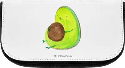 Produktbild von Mr. & Mrs. Panda Organizer Avocado Pfeifen - Weiß - Geschenk, Make-up, Kulturbeutel, Abnehmen, Kulturtasche, Diät, Kosmetiktasche, Ernährung, Schminktäschchen