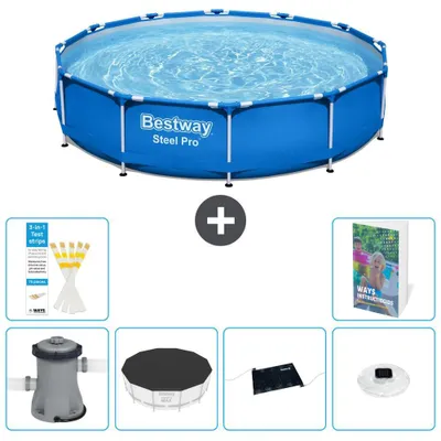 Zdjęcie produktu dla Basen stalowy Bestway Steel Pro, okrągły - 366 x 76 cm - 5-częściowy, model S328