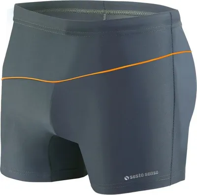 Produktbild von Sesto Senso Herren Badeboxer – enganliegend, elastisch | Komfort für Strand und Schwimmbad | Kontraststreifen | Drei Farben | Größen S-XXL
