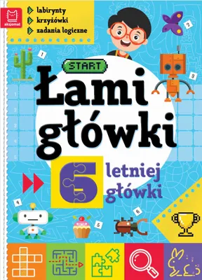 Productafbeelding van Lamiglowki 6-letniej glowki. Labirynty, krzyzowki, zadania logiczne