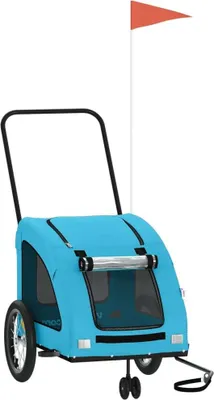 Produktbild von Fahrradanhänger Hunde Blau Oxford-Gewebe und Eisen