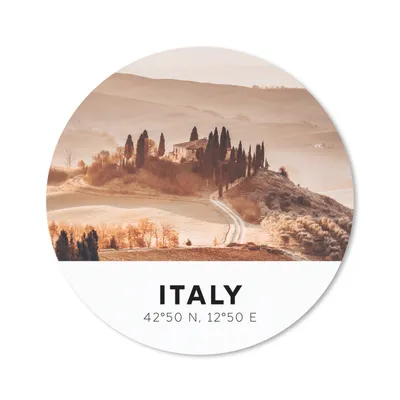 Produktbild von MuchoWow® Mauspad Mousepad Italien - Toskana - Sommer 20x20 cm - Mousepads - Maus Mat - Pad - Mausunterlage - Schreibtischmatte
