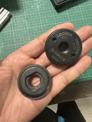 Image de Écrou à serrage rapide + bride de montage M14 pour meuleuse d'angle