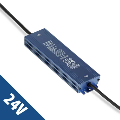Immagine prodotto di Alimentatore LED 24 V 150 W IP67 impermeabile - Trasformatore 24 V CC 6,25 A - Driver LED per esterni - Adatto per strisce LED, telecamere e illuminazione da giardino [55005-24IP], Immagine generata dall'IA