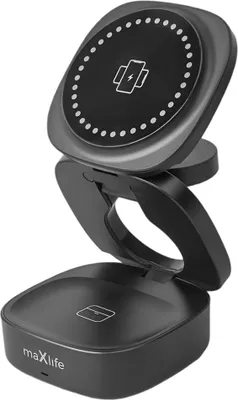 Produktbild von MaXlife Maxlife wireless charger MXWC-06 15W 3in1, black