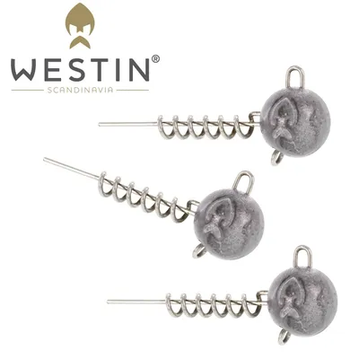 Produktbild von Westin ScrewIn Natural - 3 Jigköpfe mit Schraubkopf, Gewicht:10g