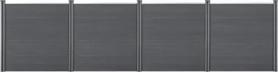Obrázek produktu pro WPC zahradní plot se sloupky soukromí obrazovka větrná zábrana laťkový plot plot 183x705cm [neu.holz]