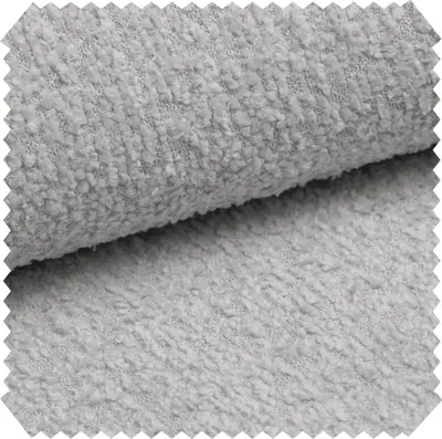Produktbild von novely® ABEL - Flauschiger Bouclé-Polsterstoff - Recycelter Stoff - Schwer Entzündbarer Möbelstoff - UV-Beständige Meterware 1lfm - Farbe: 06 Hellgrau