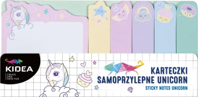 Image de Notes autocollantes + bloc-notes Licorne Kidea