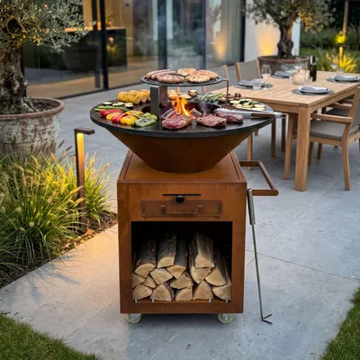 Produktbild von ASH Grillmaster Plancha BBQ aus Cortenstahl
