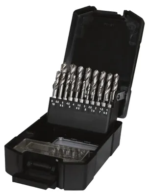 Produktbild von PTG HSS-G RATIOLINE Spiralbohrer-Bit-Set 1/4' Bitschaft 19-tlg. 1,0 - 10,0 mm