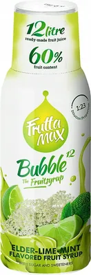 Obrázek produktu pro Fruttamax Sirup s příchutí bezu, limetky a máty (500ml), 48804