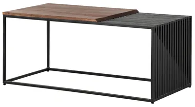 Produktbild von MASSIVMOEBEL24 Couchtisch Mango 100x50x44 braun geölt LOUNGE COLLECTION #103