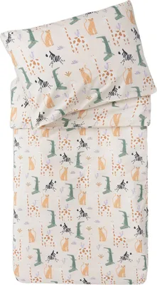 Produktbild von Jollein-Bettwäsche 100x140cm - Jungle Jambo-Mehrfarbig