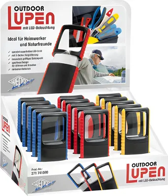 Obrázek produktu pro WEDO Outdoor-Rechtecklupe mit LED-Licht, inkl. Batterien