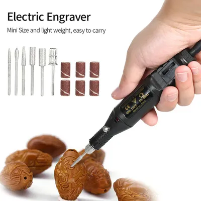 Image de 14pcs 100V-240V Mini Electric Grinder Drill Tool Variable Speed Rotary Engraving Pen Carve Tool Set for Milling Polishing