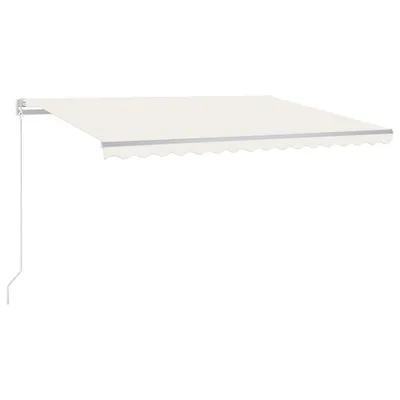 Produktbild von The Living Store Gelenkarmmarkise Einziehbar 450x300 cm Creme
