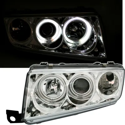 Produktbild von CCFL ANGEL EYES SCHEINWERFER SET CHROM für SKODA FABIA 6Y 12/99-3/07 EAGLE EYES