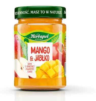 Herbapol Mango-Apfel-Konfitüre Marmelade Brotaufstrich 280g